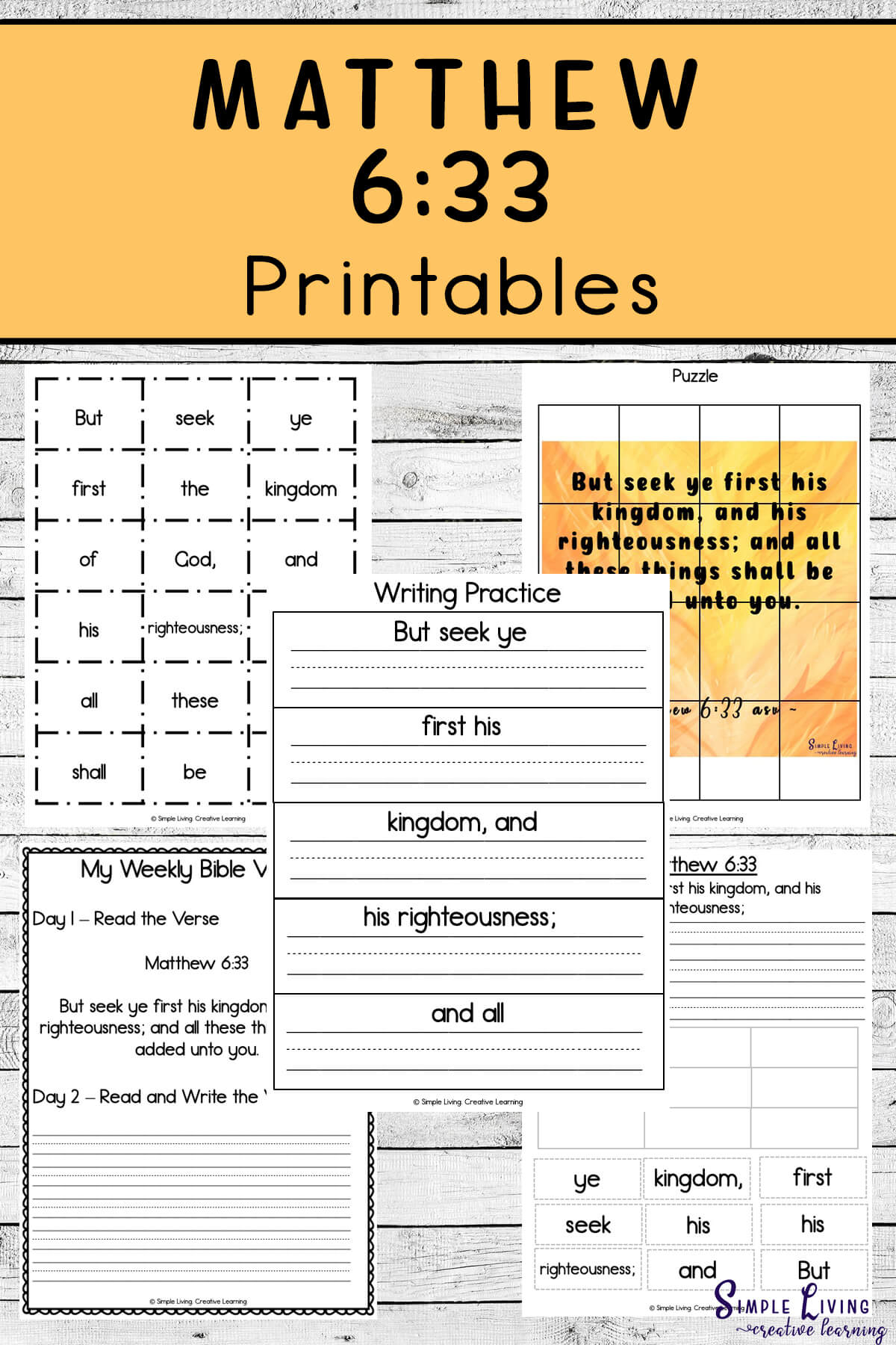 Free Printable Bible Study Book of Matthew