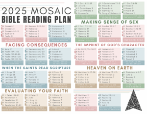 Mosaic Bible Reading Plan