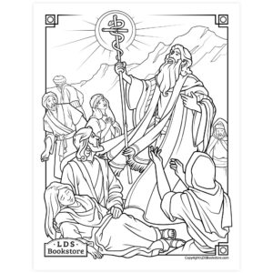 Moses And The Brass Serpent Coloring Page Printable