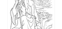 Moses And The Promised Land Coloring Page Printable