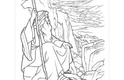 Moses And The Promised Land Coloring Page Printable