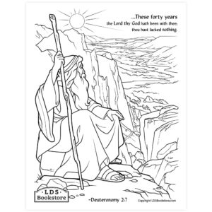 Moses And The Promised Land Coloring Page Printable