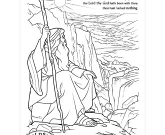 Moses And The Promised Land Coloring Page Printable
