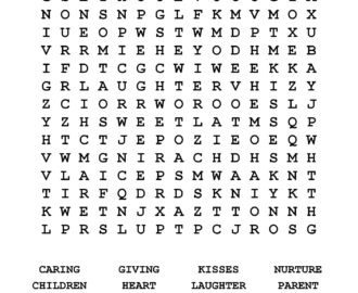 Mothers Day Word Search Activity Sheet Crafting The Word Of God