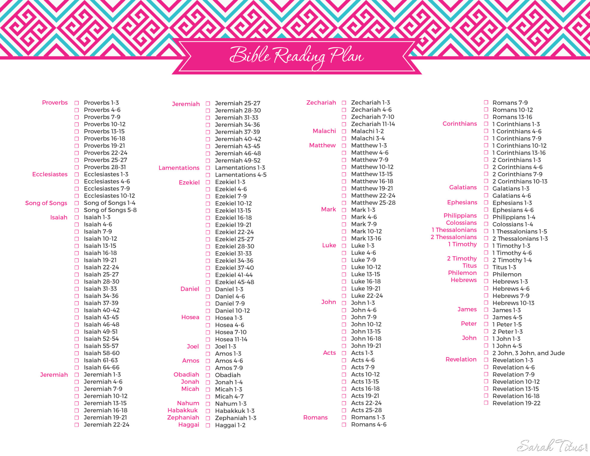 Must Have Bible Reading Plan Sarah Titus