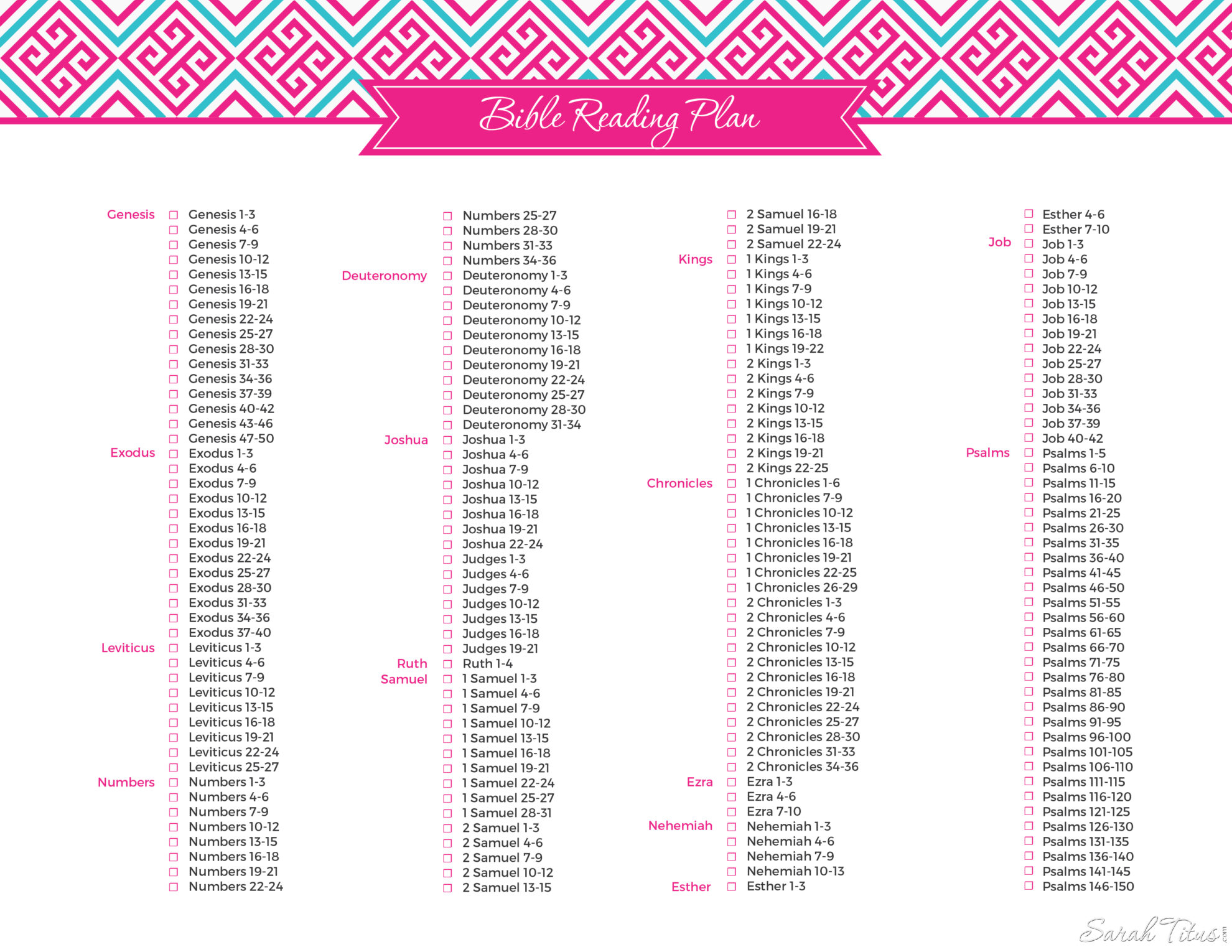 must have bible reading plan sarah titus
