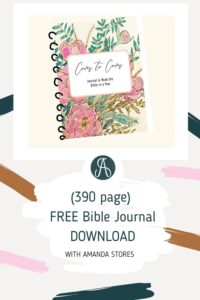 My 390 Page Bible Journal Freebie Is Here Amanda Stores