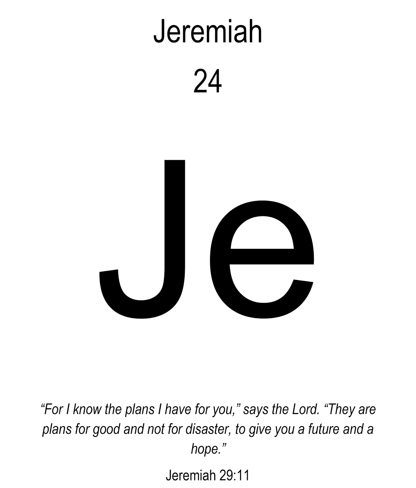 Bible Periodic Table Printable for Teens