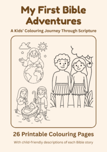 My First Bible Adventures Kids Bible Coloring Pages