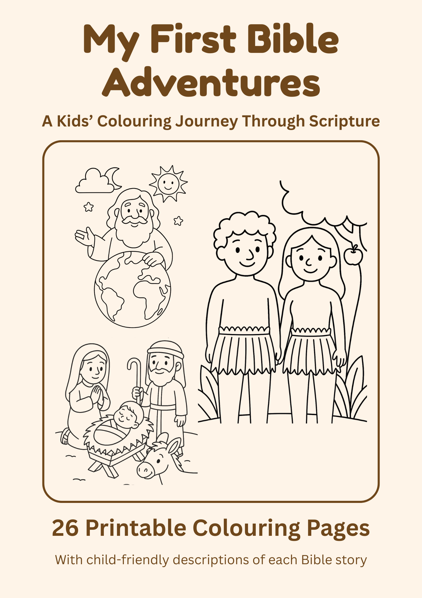 My First Bible Adventures Kids Bible Coloring Pages