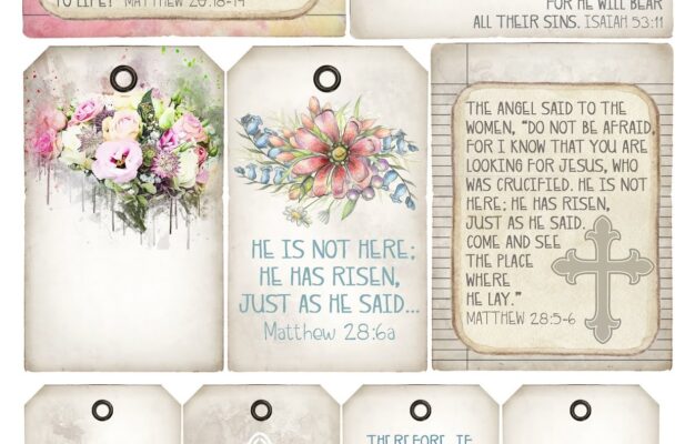 My Porch Prints Freebie Friday Free Printable Easter Bible Verse Tags