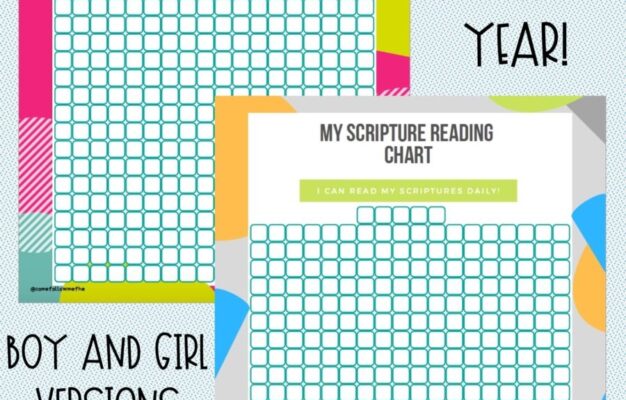 My Scripture Reading Chart Come Follow Me FHE