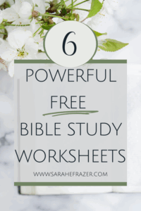 My Top 6 Bible Study Worksheets Free Sarah E Frazer