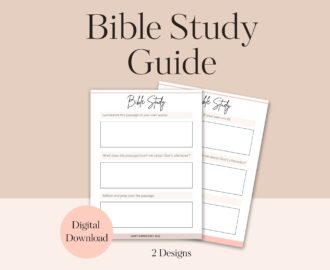 Neutral Bible Study Guide Printable digital Printable Etsy