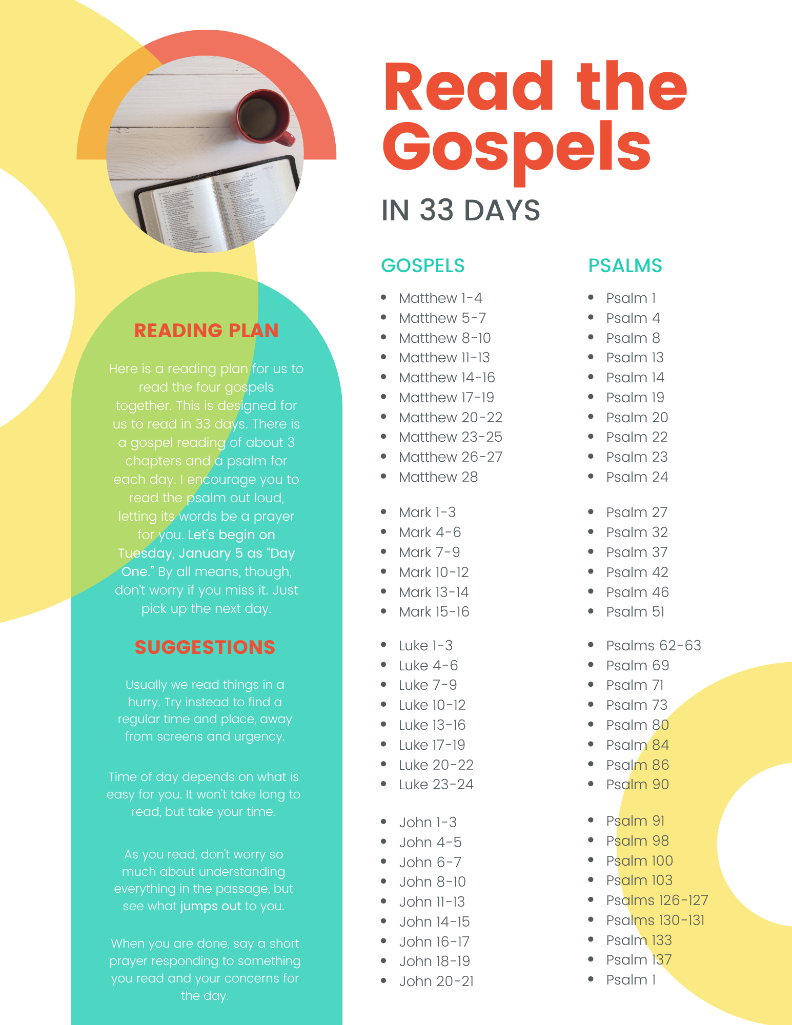 Printable 90 Day Bible Reading Plan