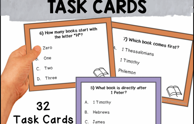 New Testament Bible Book Order Trivia Cards Activity Made By Teachers