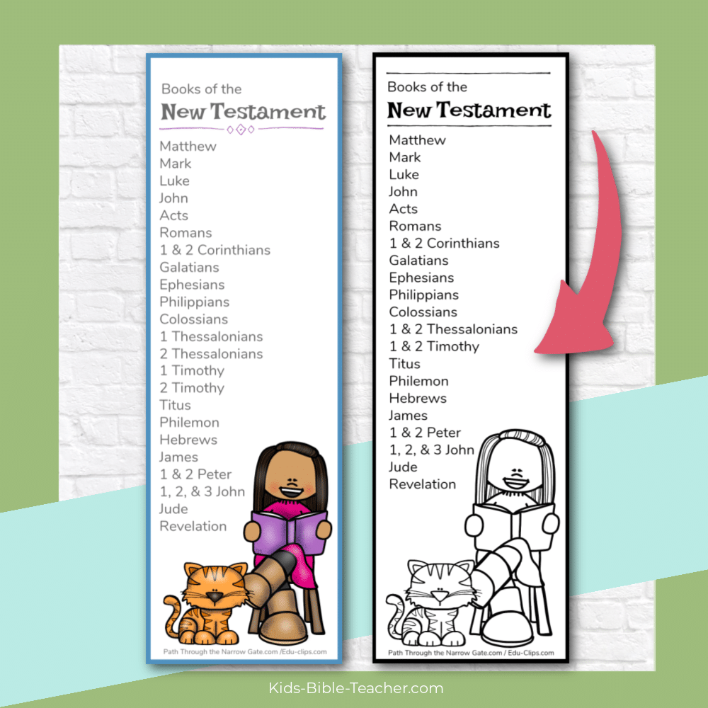 New Testament Bible Bookmarks Kids Bible Teacher