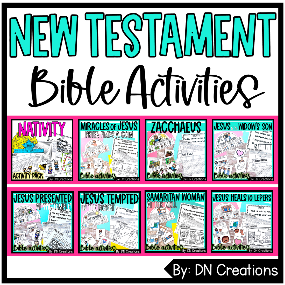 new testament bible curriculum bible activities bundle l sunday school lessons made by teachers