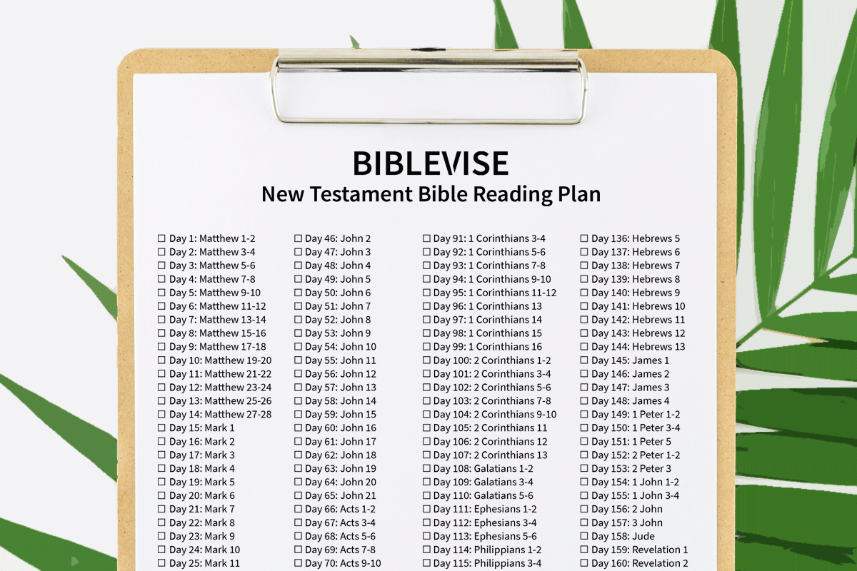 New Testament Bible Reading Plan With Printable PDF 