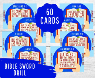 New Testament Bible Sword Drill Game Bible Game Find The Verse Scripture Drill Bible Printable 60 Cards NIV Youth Bible Game Etsy