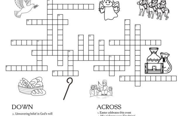 New Testament themed Crossword Puzzles Beeloo Printable Crafts And Activities For Kids