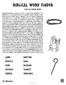 New Testament themed Word Searches Beeloo Printable Crafts And Activities For Kids