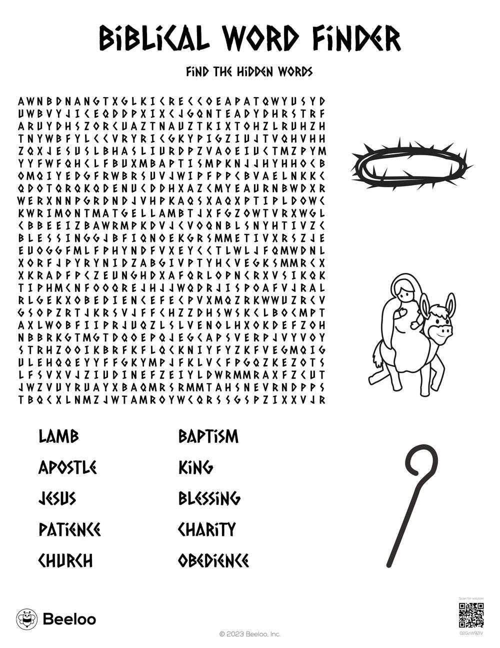 New Testament themed Word Searches Beeloo Printable Crafts And Activities For Kids