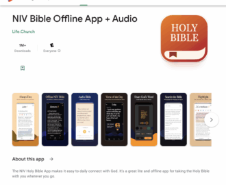 NIV Bible Offline App Audio For All Things Bible