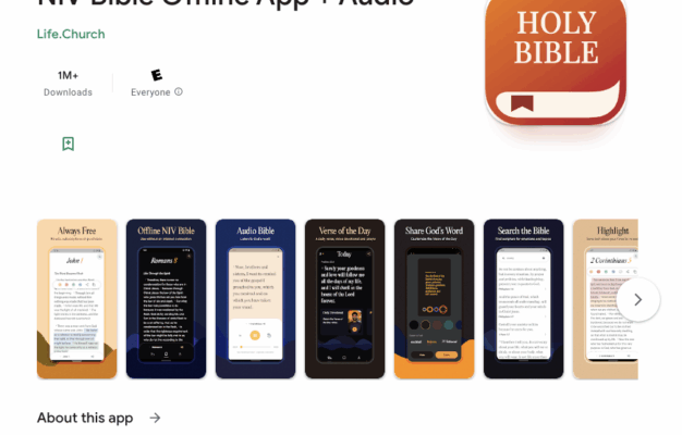 NIV Bible Offline App Audio For All Things Bible