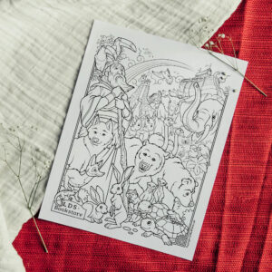Noah And The Ark Coloring Page Printable