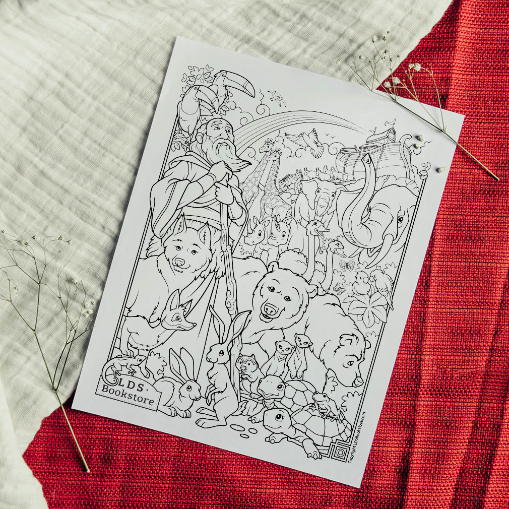 Noah And The Ark Coloring Page Printable