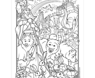Noah And The Ark Coloring Page Printable