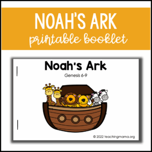 noah s ark printable booklet teaching mama