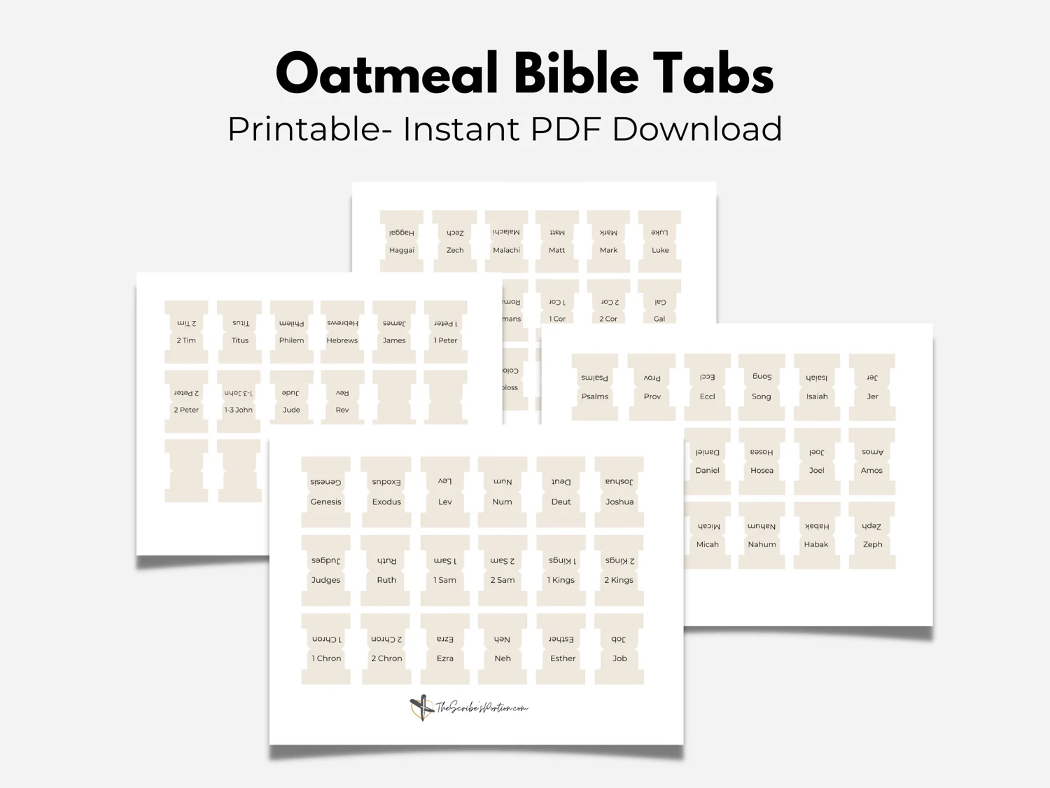 Oatmeal Bible Tabs Payhip