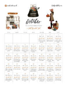 October 2020 Bible Reading Plan Fall Bucket List Little Faith Blog
