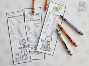 Old Testament Bible Bookmarks Kids Bible Teacher