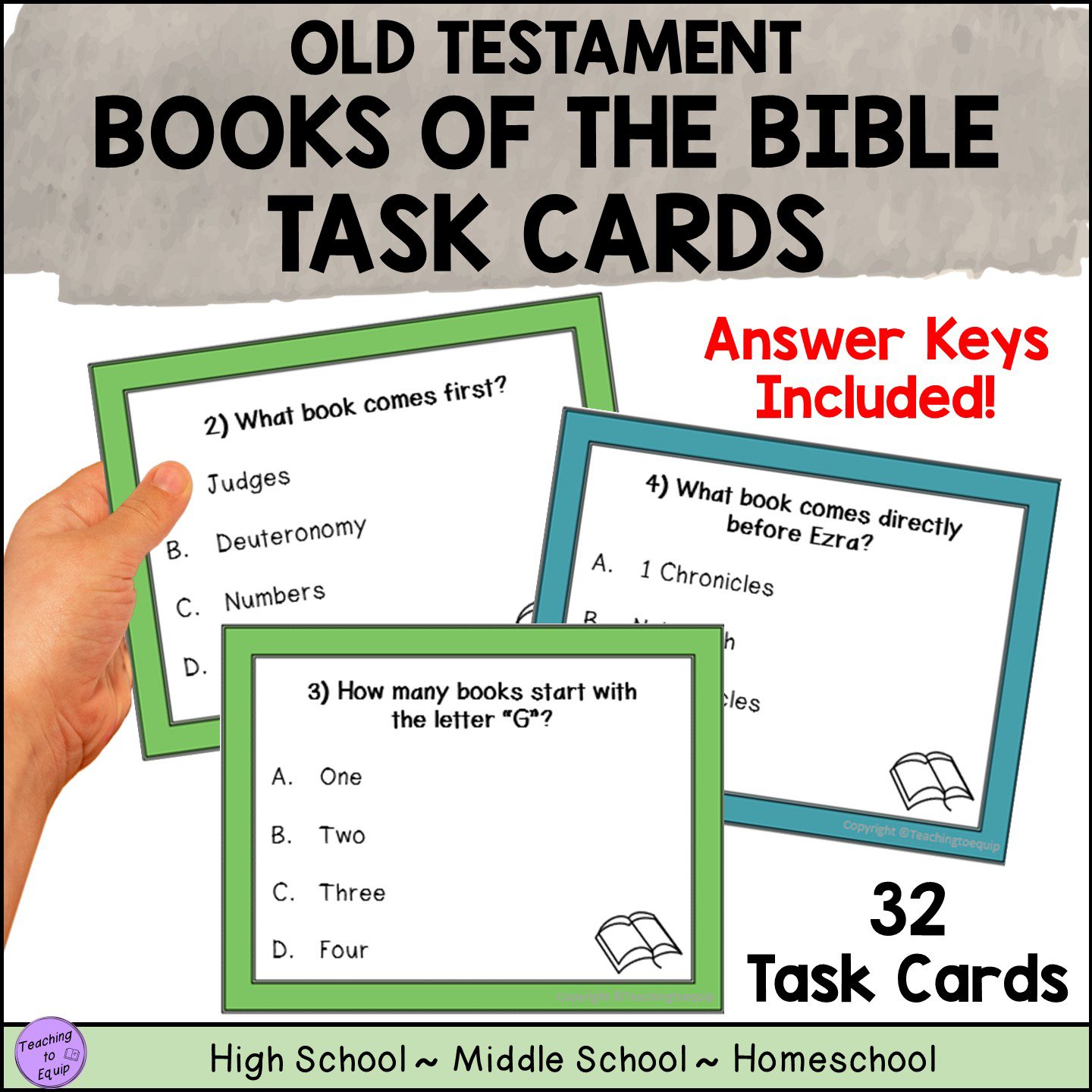 Old Testament Bible Stories Trivia Cards Activity Made By Teachers