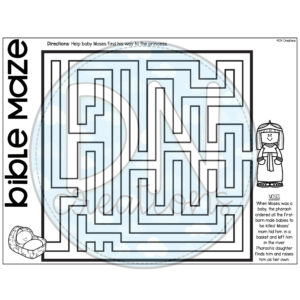 Old Testament Bible Story Mazes Kids Bible Printables PDF Etsy