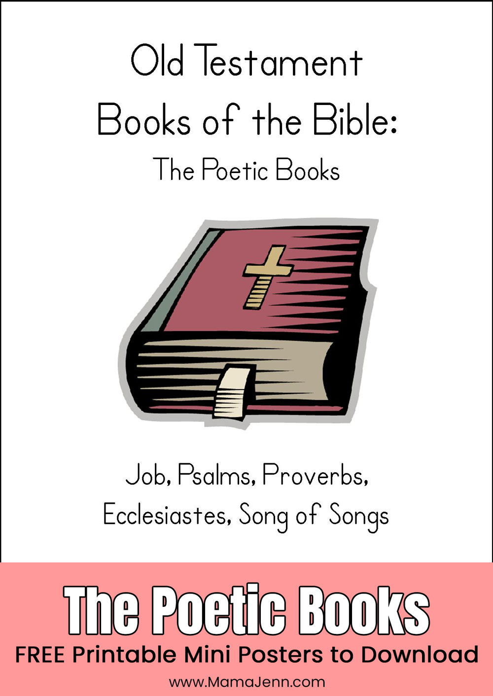 Old Testament Books Of The Bible Printables FREE Download