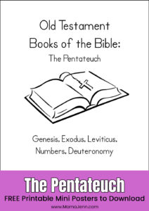Old Testament Books Of The Bible Printables FREE Download