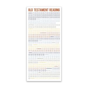 Old Testament Reading Chart Bookmark In LDS Bookmarks On LDSBookstore