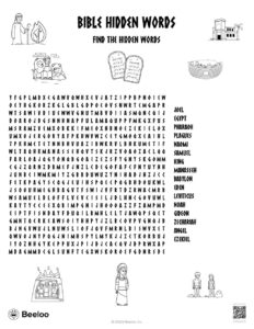 Old Testament themed Word Searches Beeloo Printable Crafts And Activities For Kids