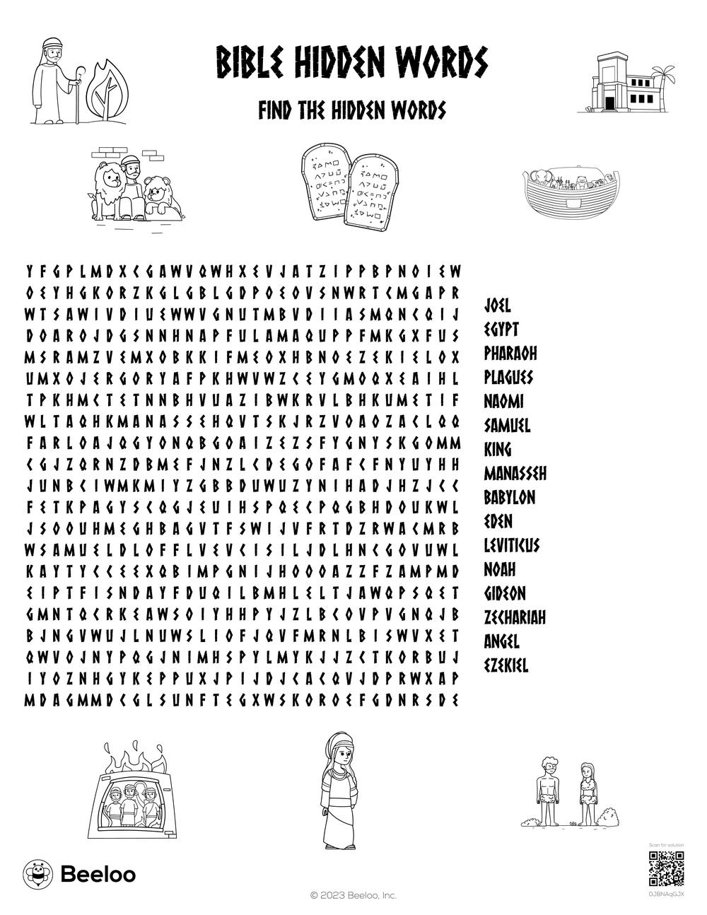 Free Bible Word Find Printable