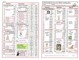 One Year Bible Reading Plan Printable Printable Design Resources