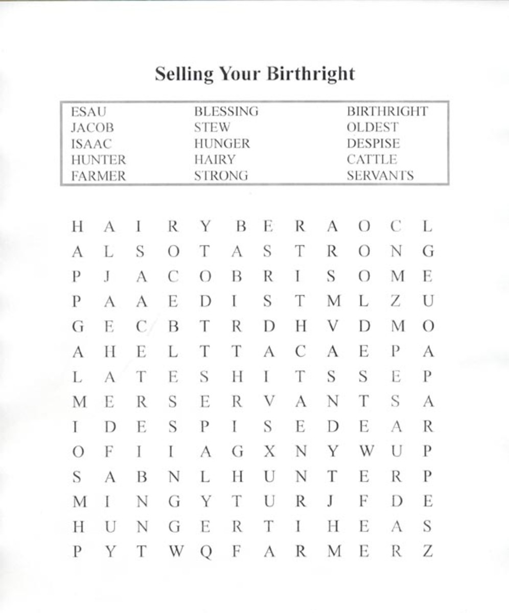 Online Bible Word Search Printable Pages HubPages