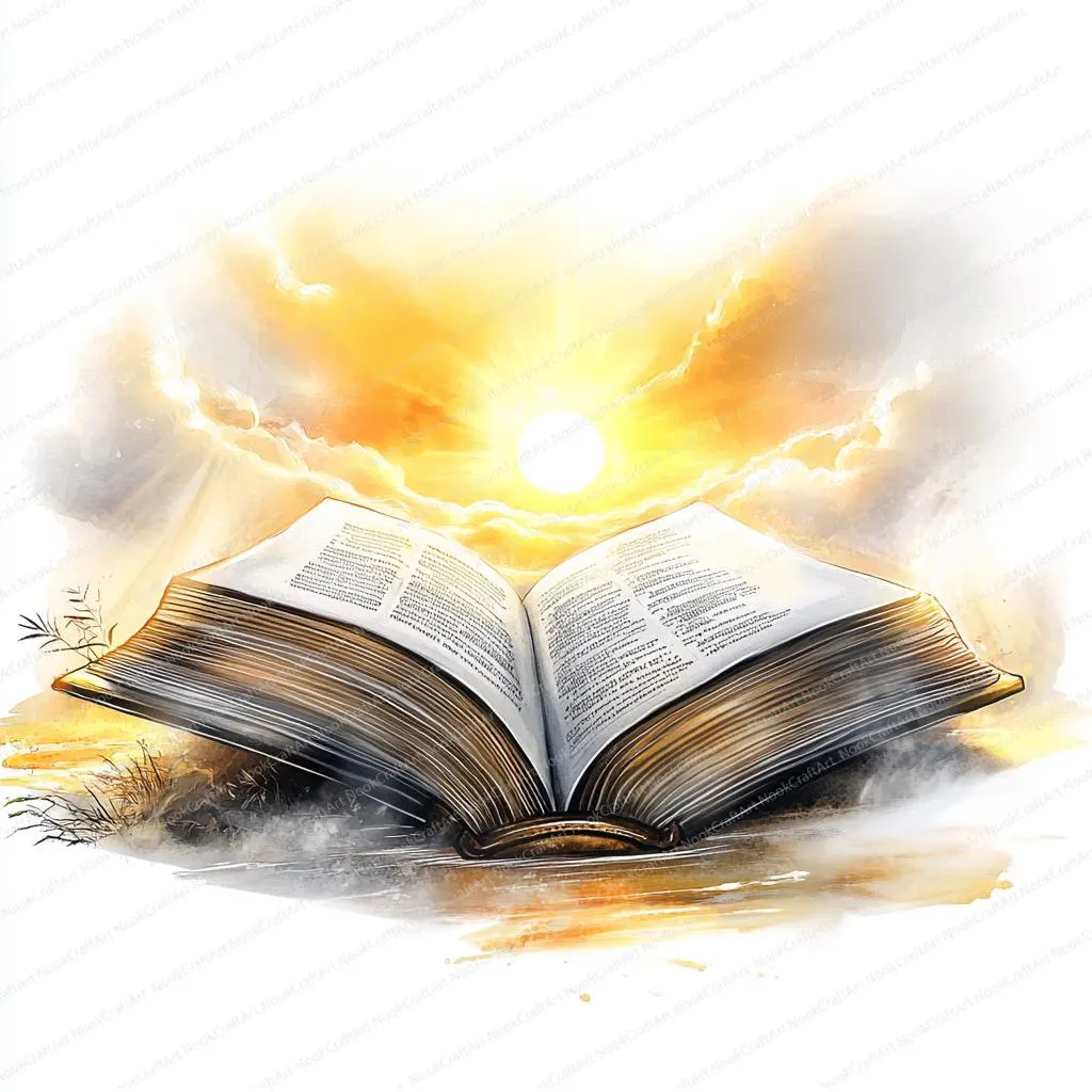 Open Bible Clipart Etsy