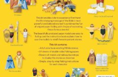 Origami Bible Stories For Kids Kit Folded Paper Figures And Stories Bring The Bible To Life 64 Paper Models With A Full color Instruction Book And 4 Backdrops Dewar Andrew Roy Suman 9780804848510