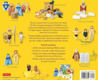 Origami Bible Stories For Kids Kit Folded Paper Figures And Stories Bring The Bible To Life 64 Paper Models With A Full color Instruction Book And 4 Backdrops Dewar Andrew Roy Suman 9780804848510