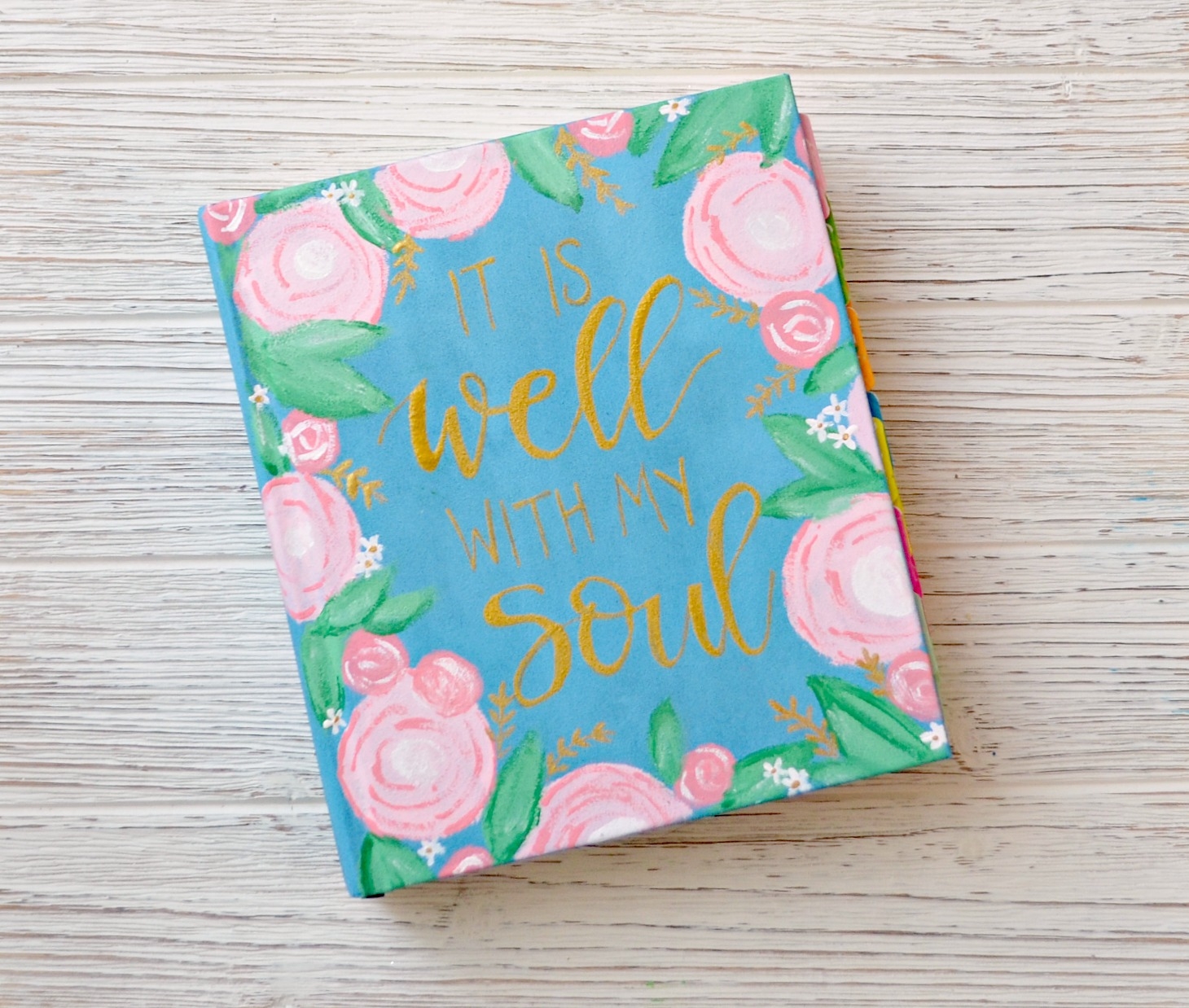 Painted Bible Cover Amy Latta Creations