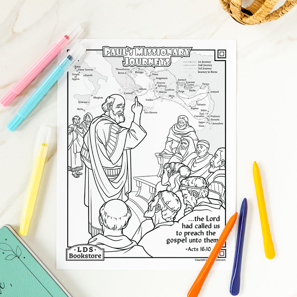 Paul s Missionary Journeys Coloring Page Printable